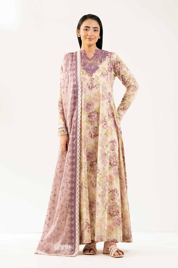 Nishat Linen 3 Piece - Printed Embroidered Suit - 42502124 Online Shopping